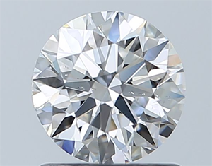 Picture of Natural Diamond 0.90 Carats, Round with Excellent Cut, F Color, SI1 Clarity and Certified by GIA