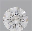 Natural Diamond 0.56 Carats, Round with Excellent Cut, F Color, VS2 Clarity and Certified by IGI