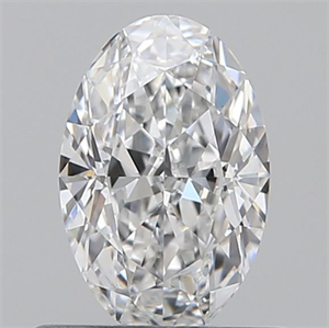 Picture of Natural Diamond 0.50 Carats, Oval with  Cut, D Color, VS1 Clarity and Certified by GIA