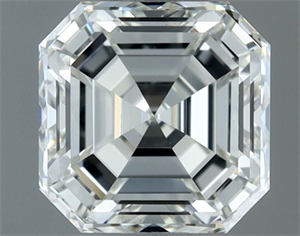 Picture of Natural Diamond 1.01 Carats, Asscher with  Cut, H Color, IF Clarity and Certified by IGI