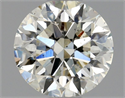 Natural Diamond 0.70 Carats, Round with Excellent Cut, K Color, SI2 Clarity and Certified by GIA