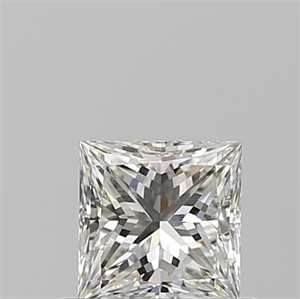 Picture of Natural Diamond 0.58 Carats, Princess with  Cut, I Color, VVS1 Clarity and Certified by GIA