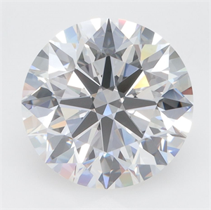 Picture of Lab Grown Diamond 4.24 Carats, Round with Excellent Cut, D Color, VVS2 Clarity and Certified by GIA