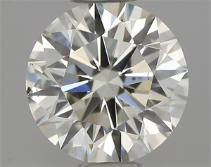 Foto Diamante Natural 0.61 quilates, Redondo , Color L, claridad SI1 y certificado GIA de