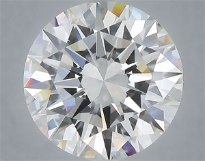 Picture of Lab Grown Diamond 6.01 Carats, Round with Excellent Cut, E Color, VVS2 Clarity and Certified by IGI