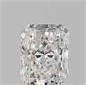 Natural Diamond 0.70 Carats, Radiant with  Cut, G Color, VVS2 Clarity and Certified by GIA