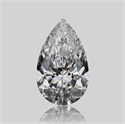 Natural Diamond 0.72 Carats, Pear with  Cut, D Color, VVS1 Clarity and Certified by GIA
