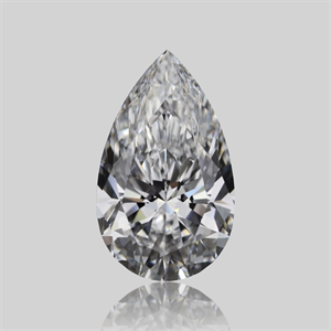 Picture of Natural Diamond 0.72 Carats, Pear with  Cut, D Color, VVS1 Clarity and Certified by GIA