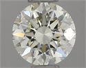 Natural Diamond 0.41 Carats, Round with Excellent Cut, L Color, VVS1 Clarity and Certified by IGI
