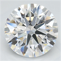 Lab Grown Diamond 3.43 Carats, Round with Ideal Cut, D Color, VVS1 Clarity and Certified by IGI