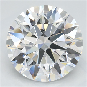 Picture of Lab Grown Diamond 3.43 Carats, Round with Ideal Cut, D Color, VVS1 Clarity and Certified by IGI