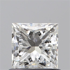 Picture of Natural Diamond 0.71 Carats, Princess with  Cut, H Color, SI1 Clarity and Certified by GIA