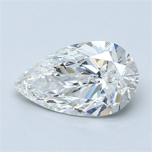 Picture of Natural Diamond 3.01 Carats, Pear with  Cut, F Color, VS2 Clarity and Certified by GIA