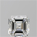 Natural Diamond 2.01 Carats, Asscher with  Cut, H Color, VS2 Clarity and Certified by GIA