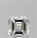 Natural Diamond 2.01 Carats, Asscher with  Cut, H Color, VS2 Clarity and Certified by GIA