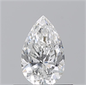 Natural Diamond 0.50 Carats, Pear with  Cut, F Color, SI1 Clarity and Certified by GIA