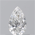 Diamante Natural 0.50 quilates, De pera , Color F, claridad SI1 y certificado GIA
