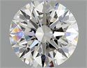 Natural Diamond 0.54 Carats, Round with Excellent Cut, H Color, VVS2 Clarity and Certified by GIA