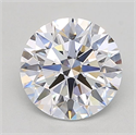 Lab Grown Diamond 2.08 Carats, Round with Excellent Cut, D Color, IF Clarity and Certified by GIA