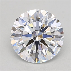 Picture of Lab Grown Diamond 2.08 Carats, Round with Excellent Cut, D Color, IF Clarity and Certified by GIA