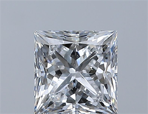 Picture of Natural Diamond 2.00 Carats, Princess with  Cut, D Color, SI1 Clarity and Certified by GIA