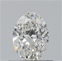 Natural Diamond 0.50 Carats, Oval with  Cut, F Color, VVS1 Clarity and Certified by GIA