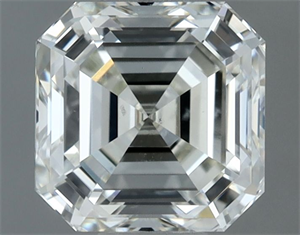 Picture of Natural Diamond 1.06 Carats, Asscher with  Cut, I Color, VS2 Clarity and Certified by IGI