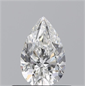Natural Diamond 0.50 Carats, Pear with  Cut, H Color, VS1 Clarity and Certified by GIA