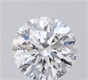 Natural Diamond 0.57 Carats, Round with Excellent Cut, H Color, VS2 Clarity and Certified by GIA
