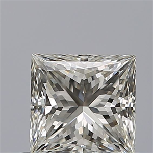 Picture of Natural Diamond 0.51 Carats, Princess with  Cut, H Color, VVS2 Clarity and Certified by IGI