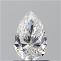 Diamante Natural 0.70 quilates, De pera , Color F, claridad VVS2 y certificado GIA