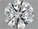 Natural Diamond 0.90 Carats, Round with Excellent Cut, G Color, SI1 Clarity and Certified by GIA