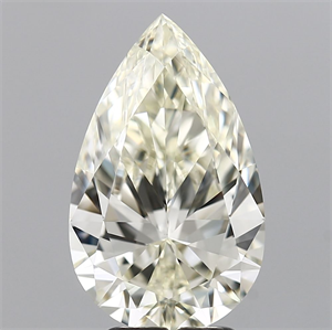 Picture of Natural Diamond 3.30 Carats, Pear with  Cut, J Color, VVS2 Clarity and Certified by IGI