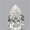 Natural Diamond 0.50 Carats, Pear with  Cut, H Color, VS2 Clarity and Certified by GIA