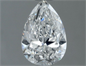 Natural Diamond 0.71 Carats, Pear with  Cut, F Color, SI2 Clarity and Certified by GIA