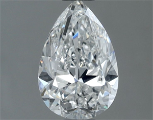 Picture of Natural Diamond 0.71 Carats, Pear with  Cut, F Color, SI2 Clarity and Certified by GIA