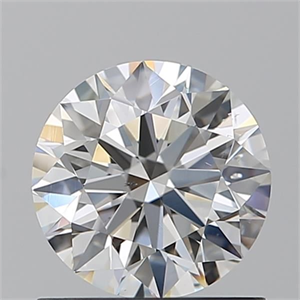 Picture of Natural Diamond 0.90 Carats, Round with Excellent Cut, H Color, SI1 Clarity and Certified by GIA