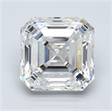 Diamante Natural 1.81 quilates, Asscher , Color H, claridad VVS2 y certificado GIA