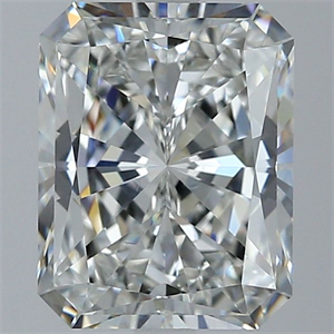 Foto Diamante Natural 3.02 quilates, Radiante , Color H, claridad SI1 y certificado GIA de