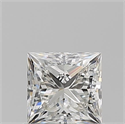 Natural Diamond 0.81 Carats, Princess with  Cut, I Color, VVS2 Clarity and Certified by GIA
