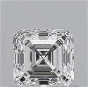 Natural Diamond 0.60 Carats, Asscher with  Cut, D Color, VVS2 Clarity and Certified by GIA
