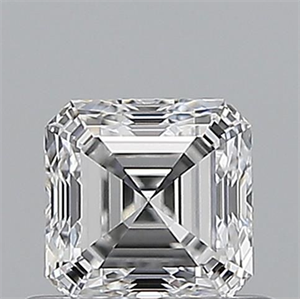Picture of Natural Diamond 0.60 Carats, Asscher with  Cut, D Color, VVS2 Clarity and Certified by GIA