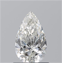 Natural Diamond 0.70 Carats, Pear with  Cut, H Color, VS2 Clarity and Certified by GIA