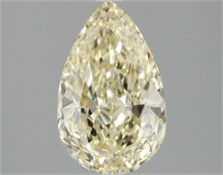 Picture of Lab Grown Diamond 2.09 Carats, Pear with  Cut, Fancy Intense Yellow Color, VVS2 Clarity and Certified by IGI