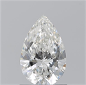 Natural Diamond 1.01 Carats, Pear with  Cut, H Color, SI1 Clarity and Certified by GIA