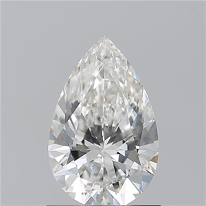 Picture of Natural Diamond 1.01 Carats, Pear with  Cut, H Color, SI1 Clarity and Certified by GIA