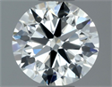 Natural Diamond 0.70 Carats, Round with Excellent Cut, H Color, VS1 Clarity and Certified by IGI