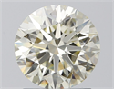 Natural Diamond 1.51 Carats, Round with Excellent Cut, K Color, SI1 Clarity and Certified by IGI