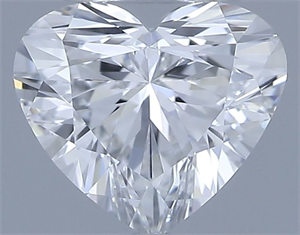 Picture of Natural Diamond 0.34 Carats, Heart with  Cut, E Color, VVS1 Clarity and Certified by GIA