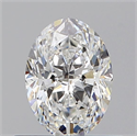 Natural Diamond 0.52 Carats, Oval with  Cut, E Color, VVS2 Clarity and Certified by GIA
